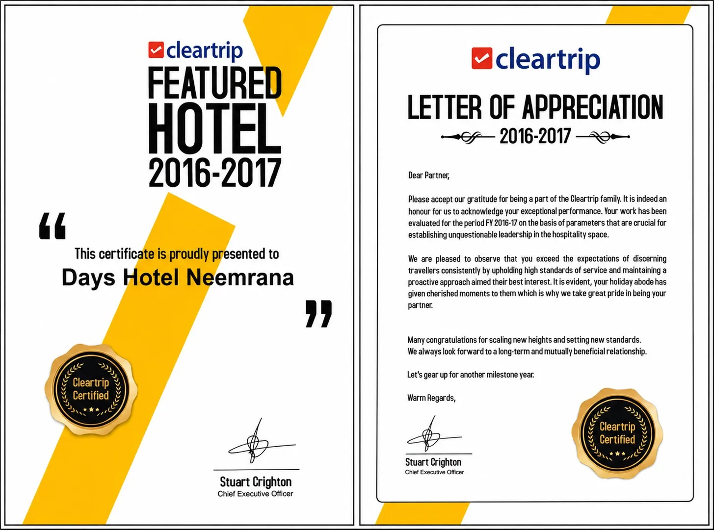 Cleartrip Award